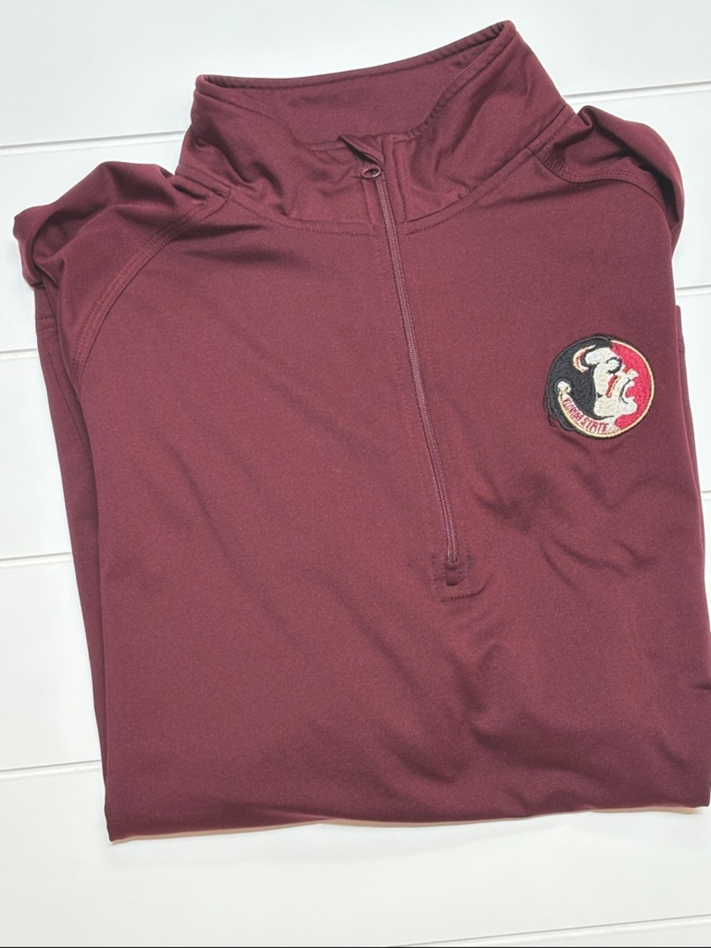 Florida State Seminoles Maroon long sleeve Quarter-Zip Pullover